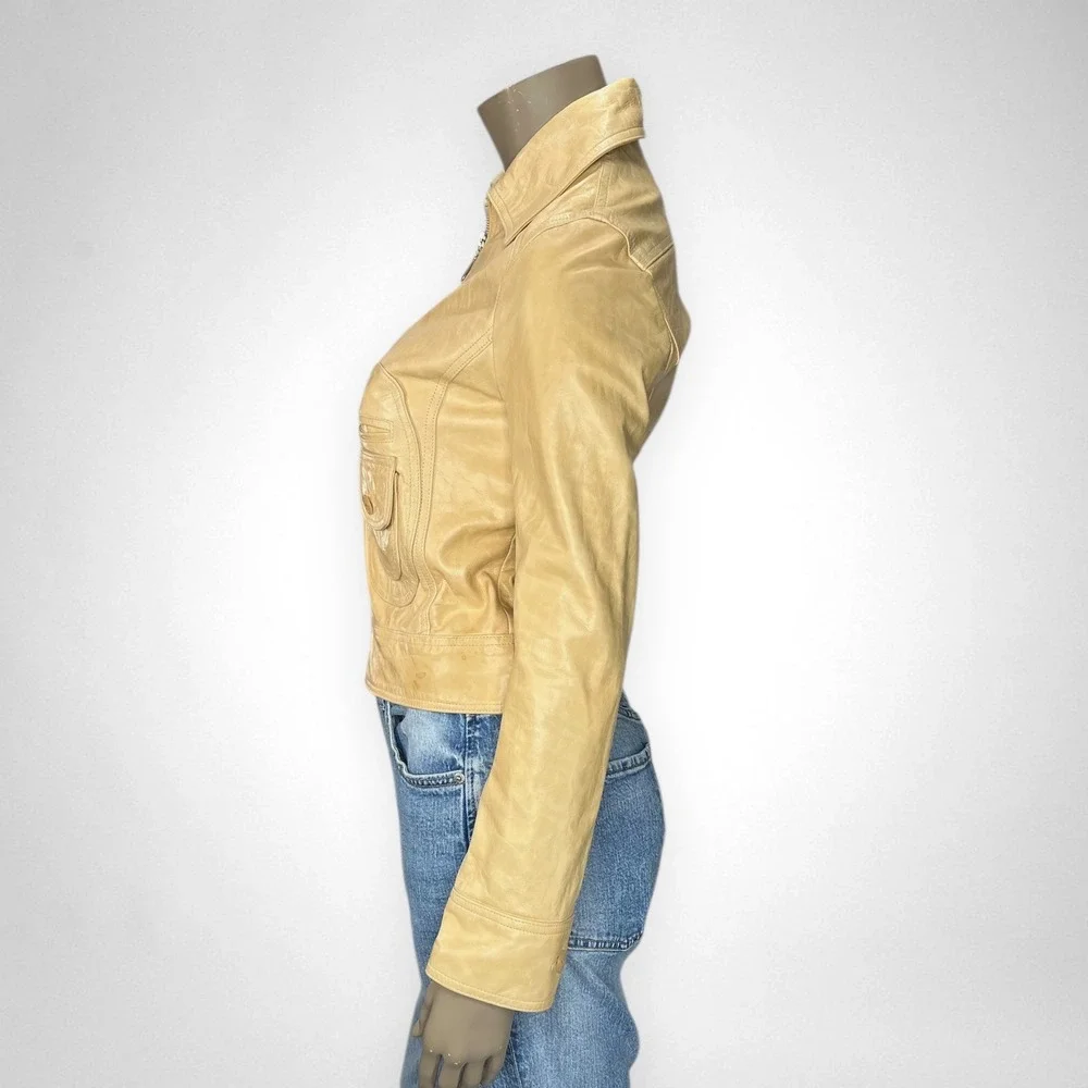 ROBERTO KLEIN Lambskin Leather Jacket‎ Small